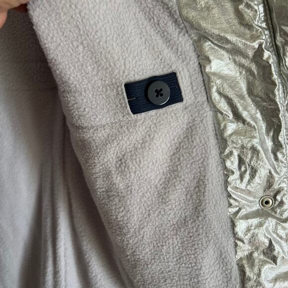 Crewcuts Girl Puffer Jacket with Hood Silver Size 14 - Picture 6 of 9